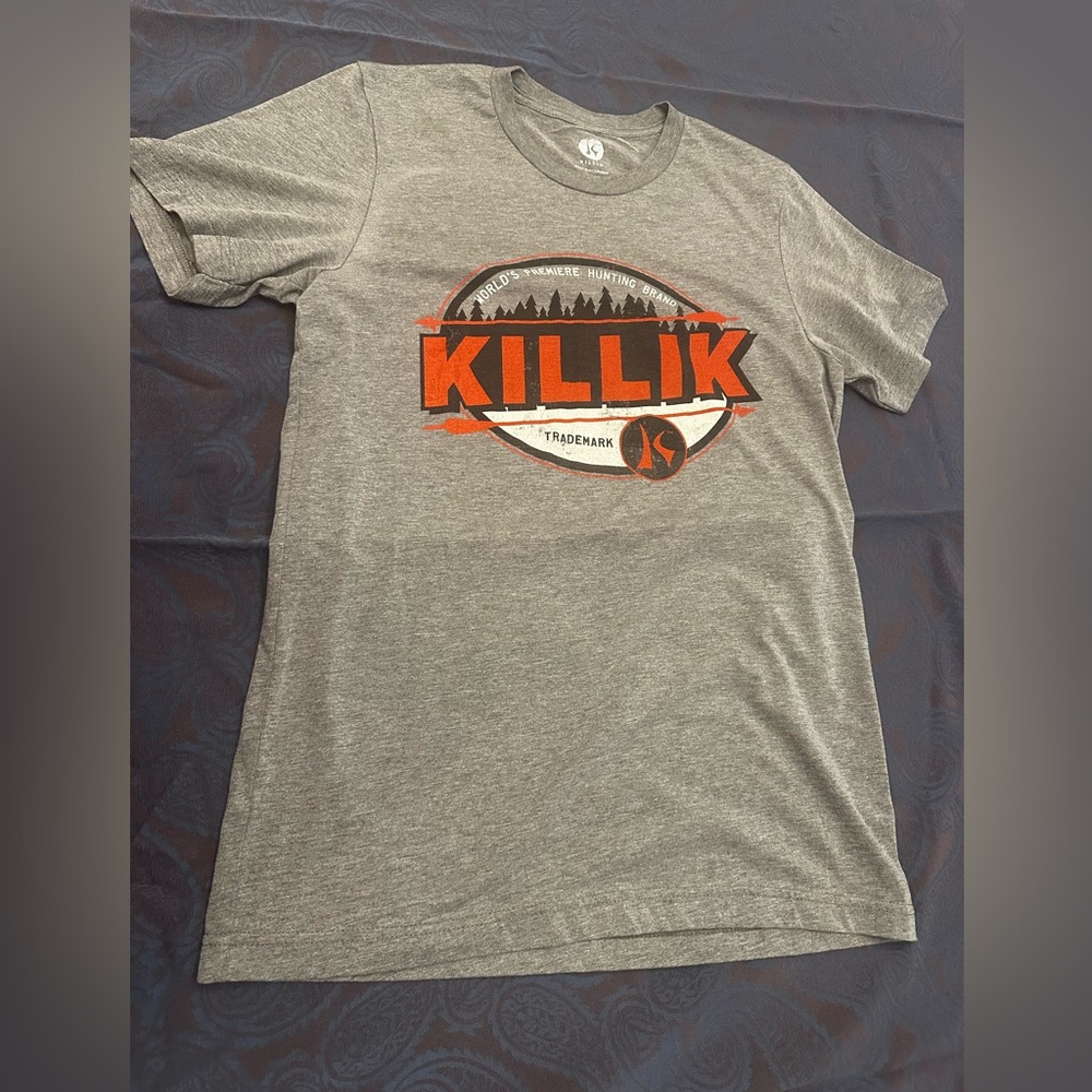 Killik grey logo tee shirt